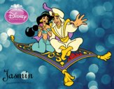 Desenho Aladdin - Aladdin e Jasmine pintado por ImShampoo