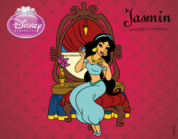 Aladdin - Jasmine no penteadeira