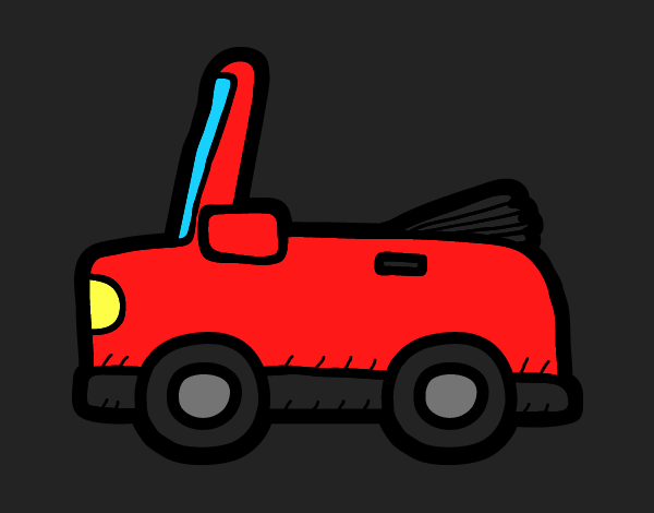 Desenho Carro conversível pintado por betinho