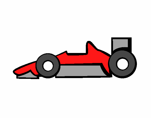 Desenho Fórmula 1 pintado por Apolo