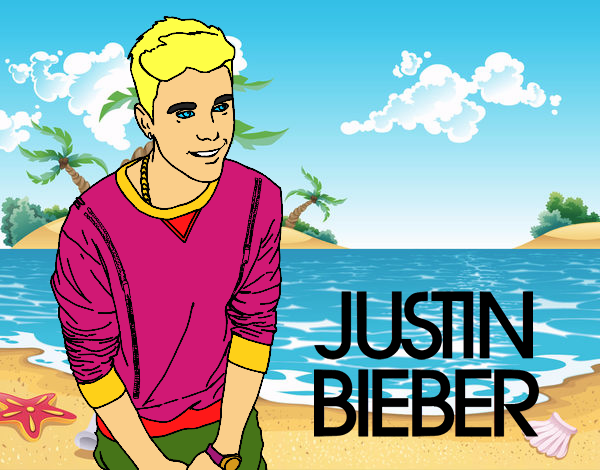 Desenho Justin Bieber pintado por aaas