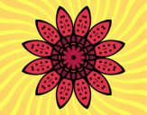 Desenho Mandala flores com pétalas pintado por MaraRubia