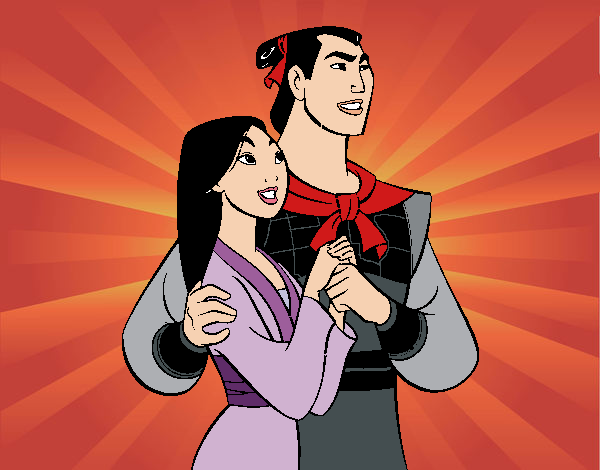 Mulan - Mulan e Capitão Shang