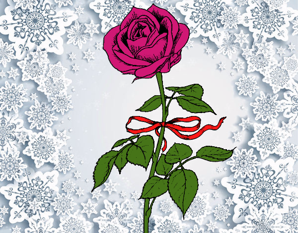 Desenho Uma rosa pintado por aaas