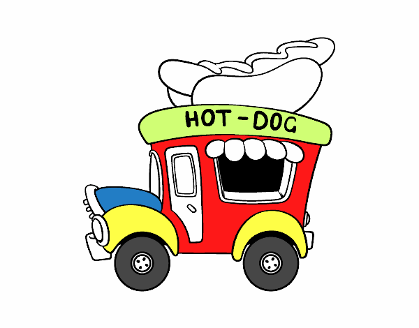 Desenho Food truck de Cachorro-quente pintado por Marcello_B