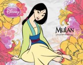 Desenho Mulan pintado por beadama