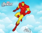 Desenho Vingadores - Iron Man pintado por Anapestana