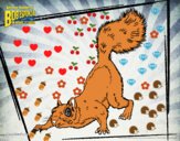 Desenho Bob Esponja - A Esquilo para o ataque pintado por IaraG