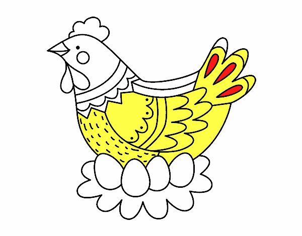 Como desenhar uma galinha - Desenhando uma galinha de Páscoa