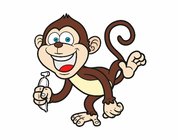 Desenho de Macaco-prego pintado e colorido por Usuário não registrado o dia  12 de Fevereiro do 2016