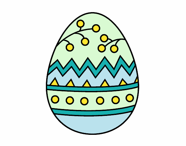 Desenho Um ovo de páscoa pintado por Dessa_Mcr