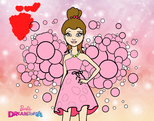Desenho de Barbie Princesa cor de rosa para Colorir - Colorir.com