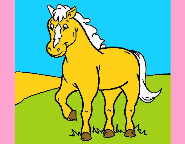 Desenho Cavalo 4 pintado por zuleikapas