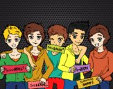 Desenho Os meninos do One Direction pintado por Styles17