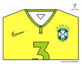 Desenho Camisa da copa do mundo de futebol 2014 do Brasil pintado por inhapa