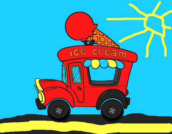 Desenho Food truck de sorvete pintado por betinho