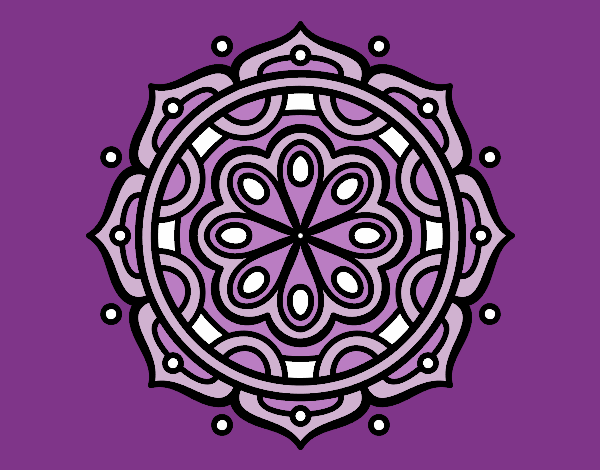 Desenho Mandala para meditar pintado por marilurdes