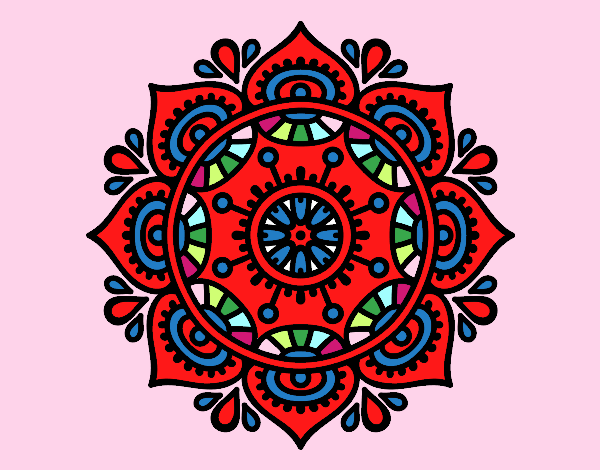 Desenho Mandala para relaxar pintado por marilurdes