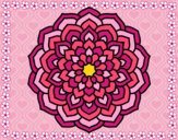 Desenho Mandala pétalas de flores pintado por Thais2016