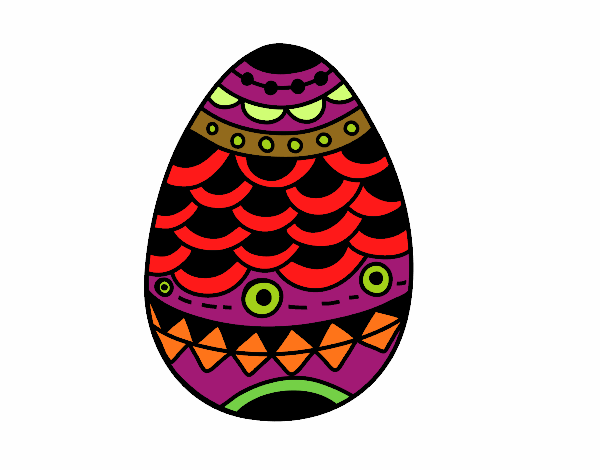 Desenho Ovo de Páscoa de estilo japonês pintado por betinho