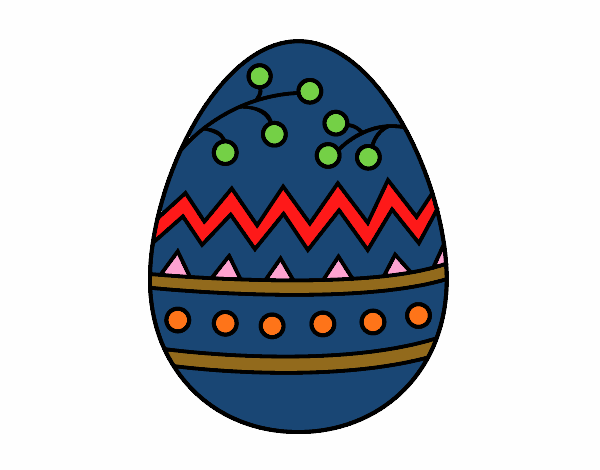 Desenho Um ovo de páscoa pintado por betinho