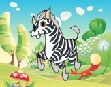Desenho Uma Zebra pintado por tinhaana