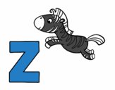Desenho Z de Zebra pintado por haniel