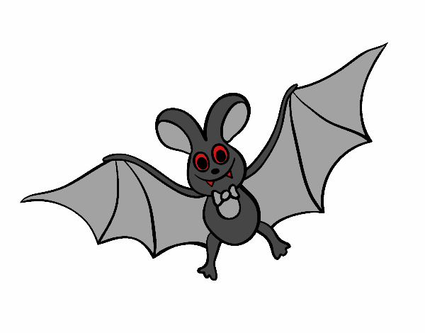 Desenho Bat para crianças pintado por Biiah