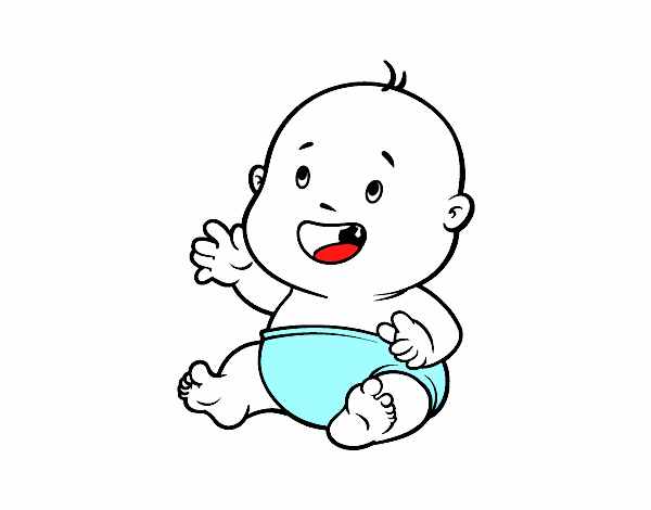 Desenho de Bebê pintado e colorido por Usuário não registrado o