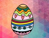 Desenho Decoração de ovos de Páscoa pintado por beadama