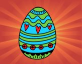 Desenho Decoração de ovos de Páscoa pintado por marilurdes