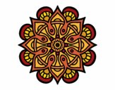 Desenho Mandala mundo árabe pintado por janett