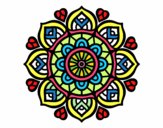 Desenho Mandala para a concentração mental pintado por adrielluyy