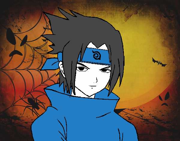 Desenho de Sasuke furioso para Colorir - Colorir.com