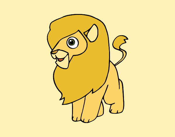 Desenho Um leão pintado por Thais2016