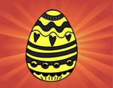 Desenho Decoração de ovos de Páscoa pintado por paolla