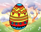 Desenho Decoração de ovos de Páscoa pintado por repelstelt