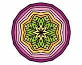 Desenho Mandala aéreo pintado por janett