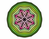 Desenho Mandala aéreo pintado por janett