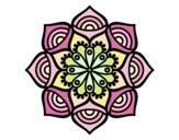 Desenho Mandala crescimento exponencial pintado por janett