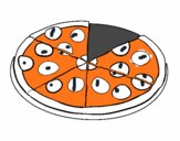 Desenho Pizza de pepperoni pintado por repelstelt