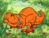 Desenho Tyrannosaurus Rex pintado por repelstelt