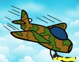 Desenho Avião da camuflagem pintado por JOJEJO
