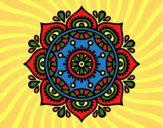 Desenho Mandala para relaxar pintado por paolla
