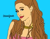 Desenho Ariana Grande com coleira pintado por dannielly