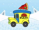 Desenho Food truck de pizza pintado por jessica99