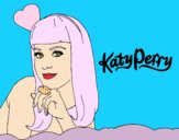 Desenho Katy Perry pintado por dannielly