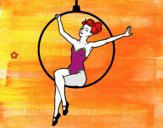 Desenho Mulher trapezista pintado por gleycinha