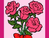 Desenho Ramo de rosas pintado por analoup