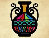 Desenho Vaso decorado pintado por gleycinha
